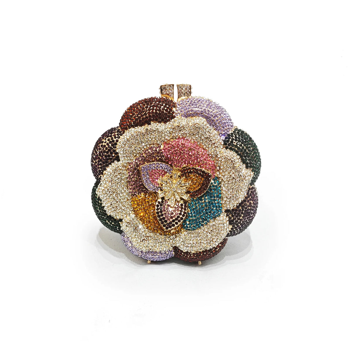 Pochette Fleurie en Cristal