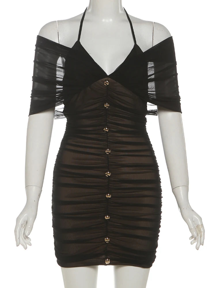 Leasha Mesh Mini Dress
