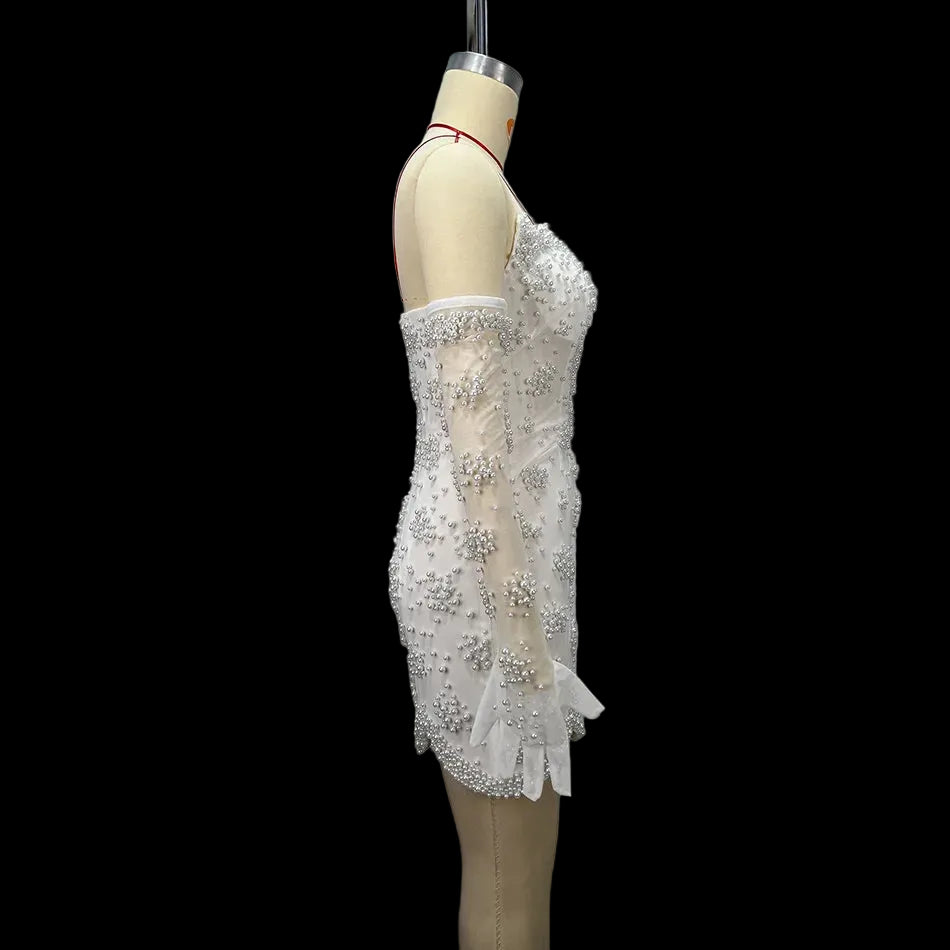 Courthouse Pearl Luxe Mini Dress
