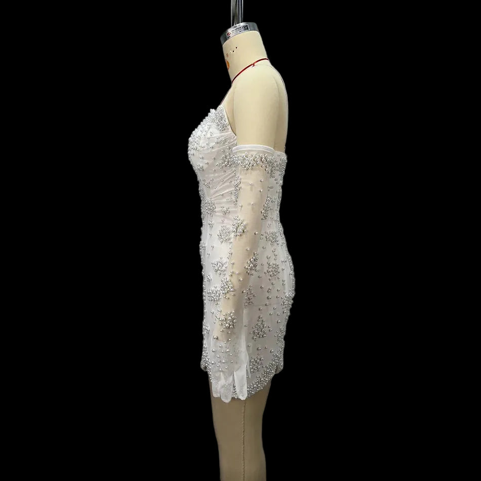 Courthouse Pearl Luxe Mini Dress