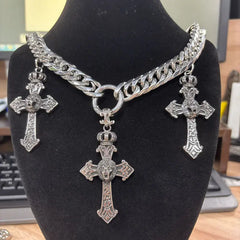 Cross Pendant Choker