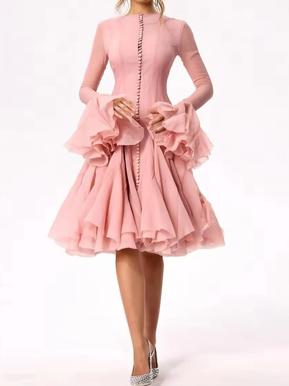 Robe midi évasée Lory Peated
