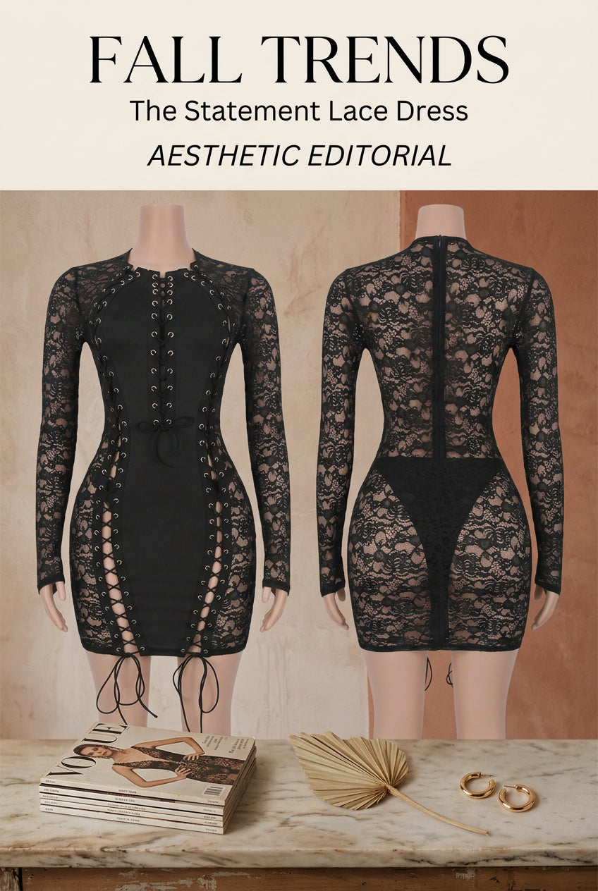 Dark Desire Lace Mini Dress