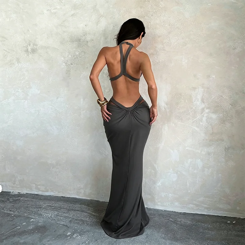 Robe longue ajourée Katrina
