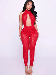 Fatema Mesh Jumpsuit
