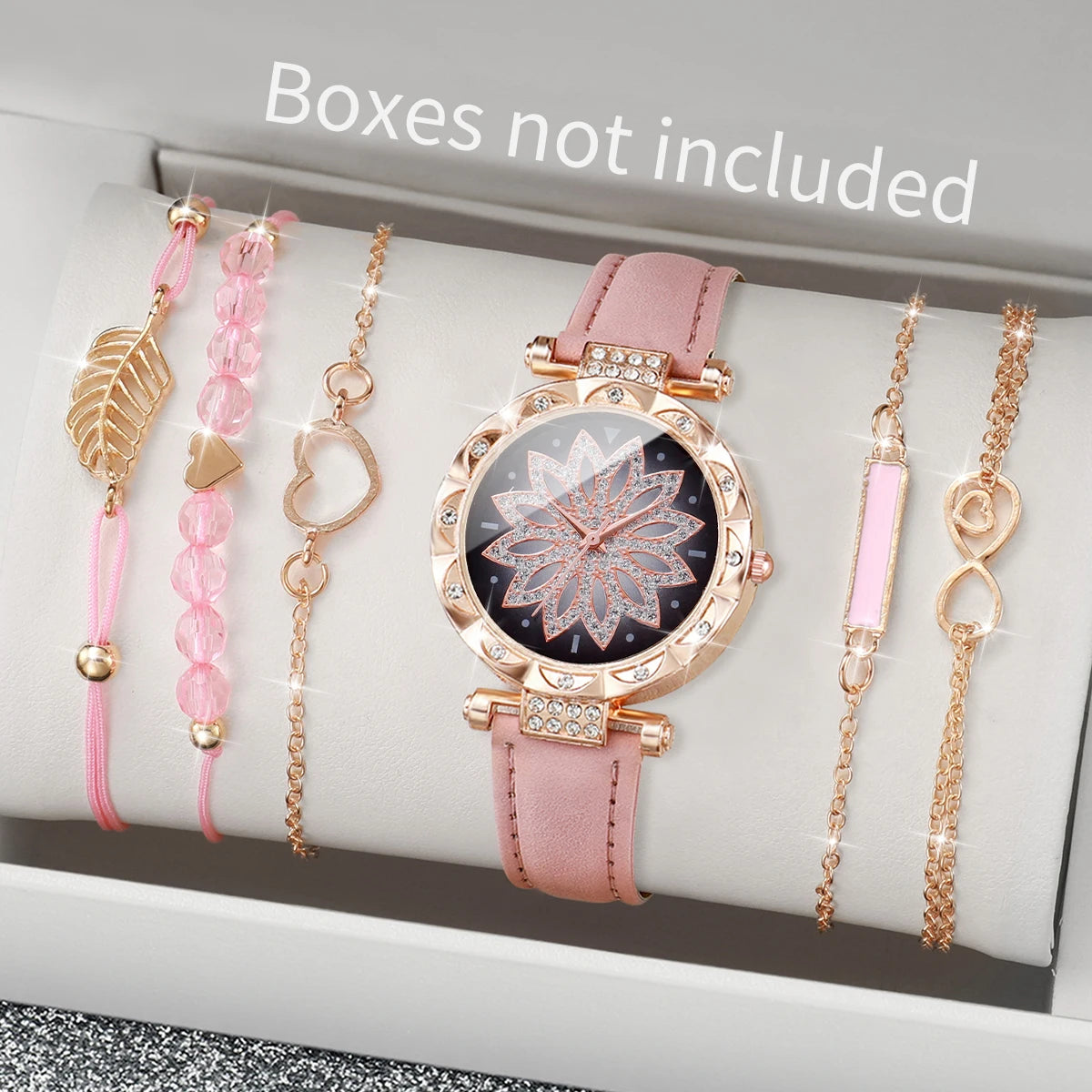 6PCS/Set Watch Bracelet Set(Without Box)