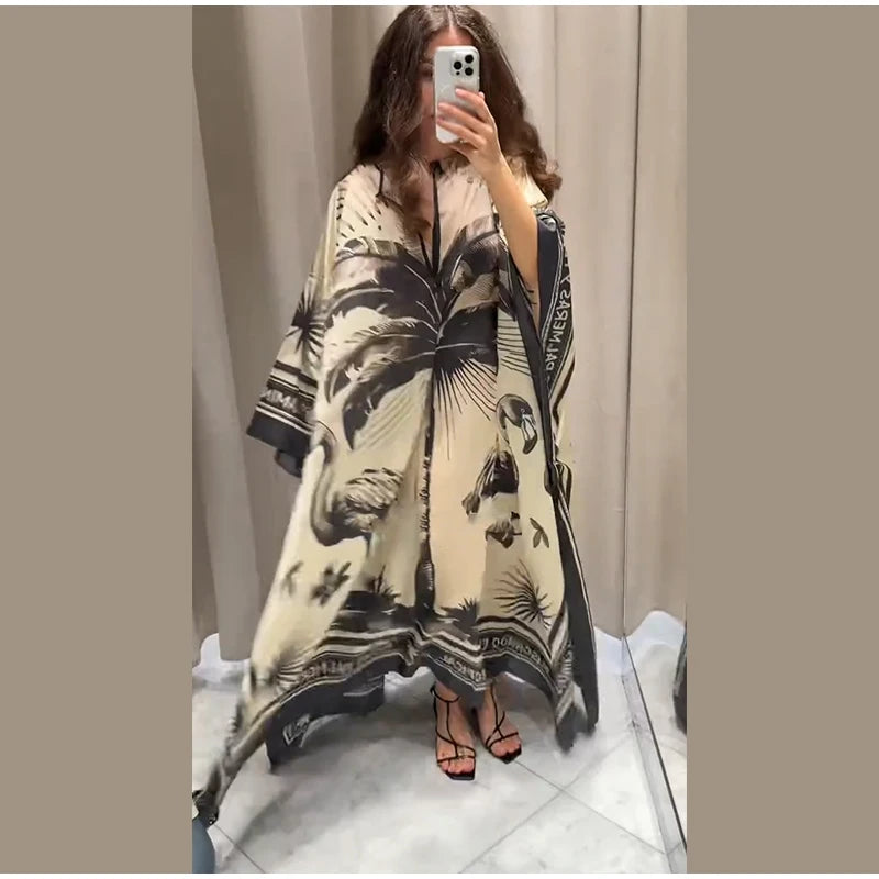 Robe plissée kimono