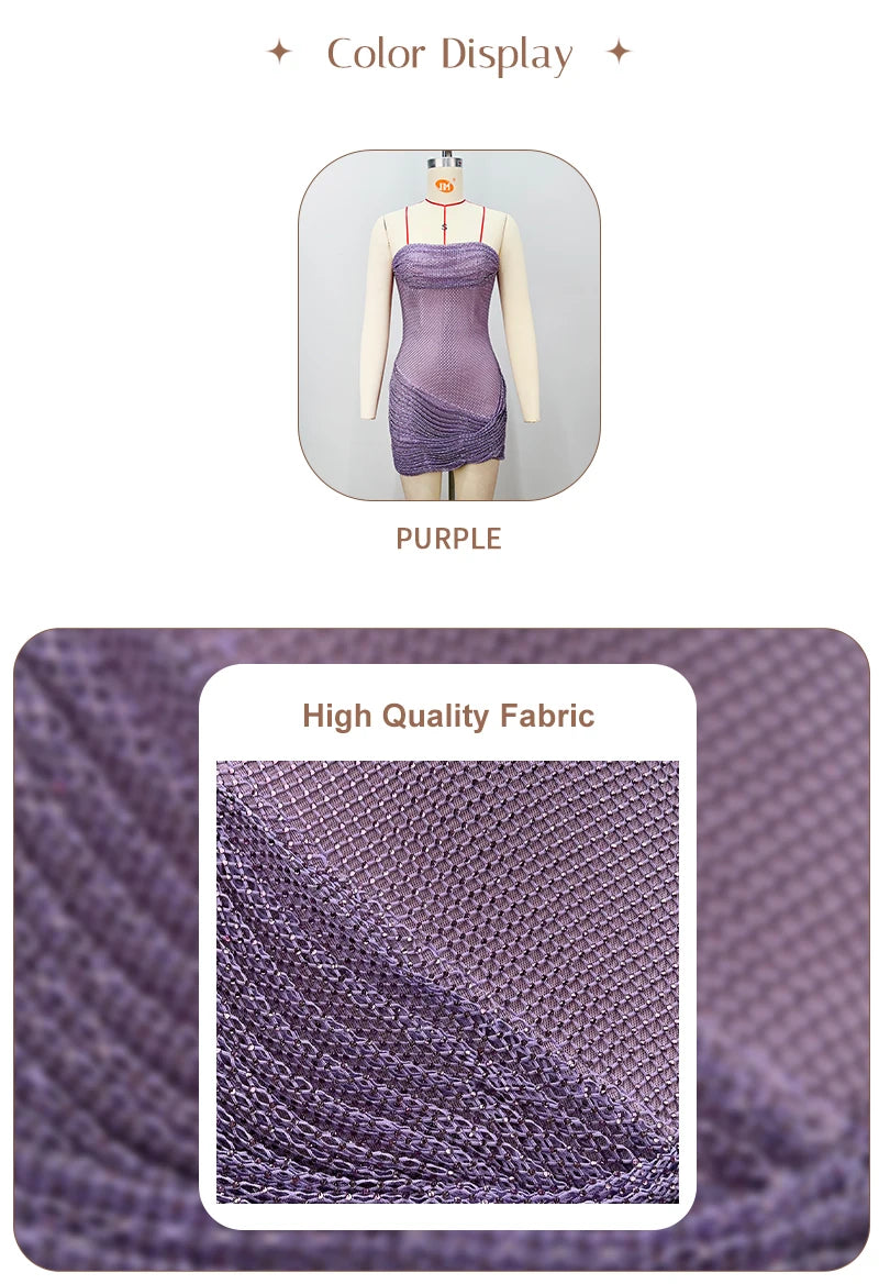 Sparkle Lavender Sequin Mini Dress