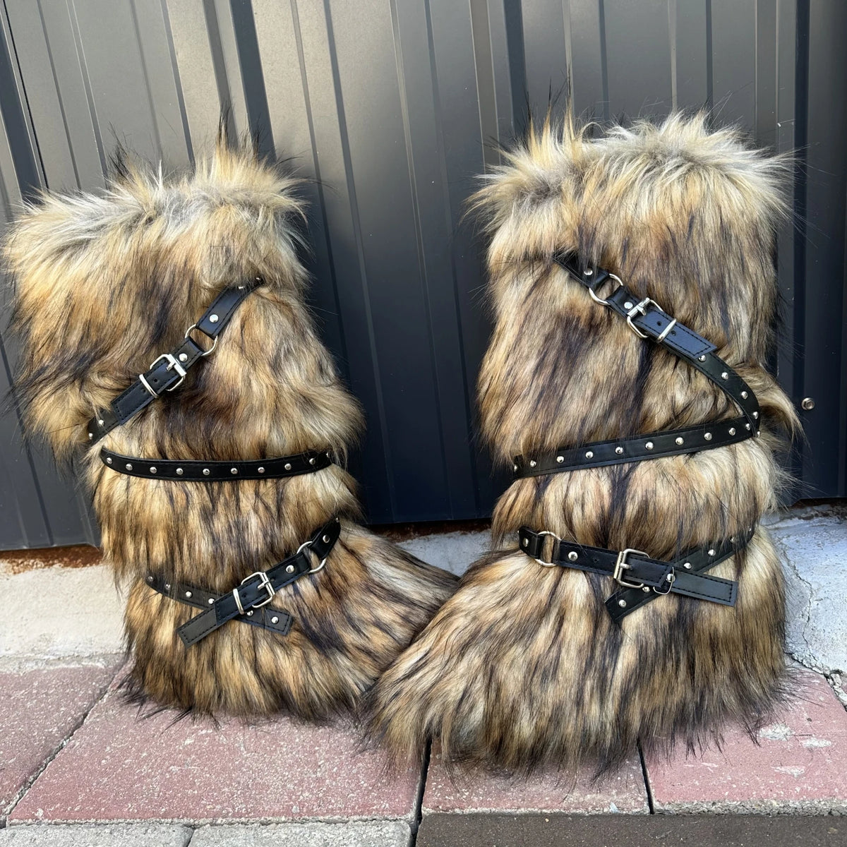 Bottes douces et pelucheuses