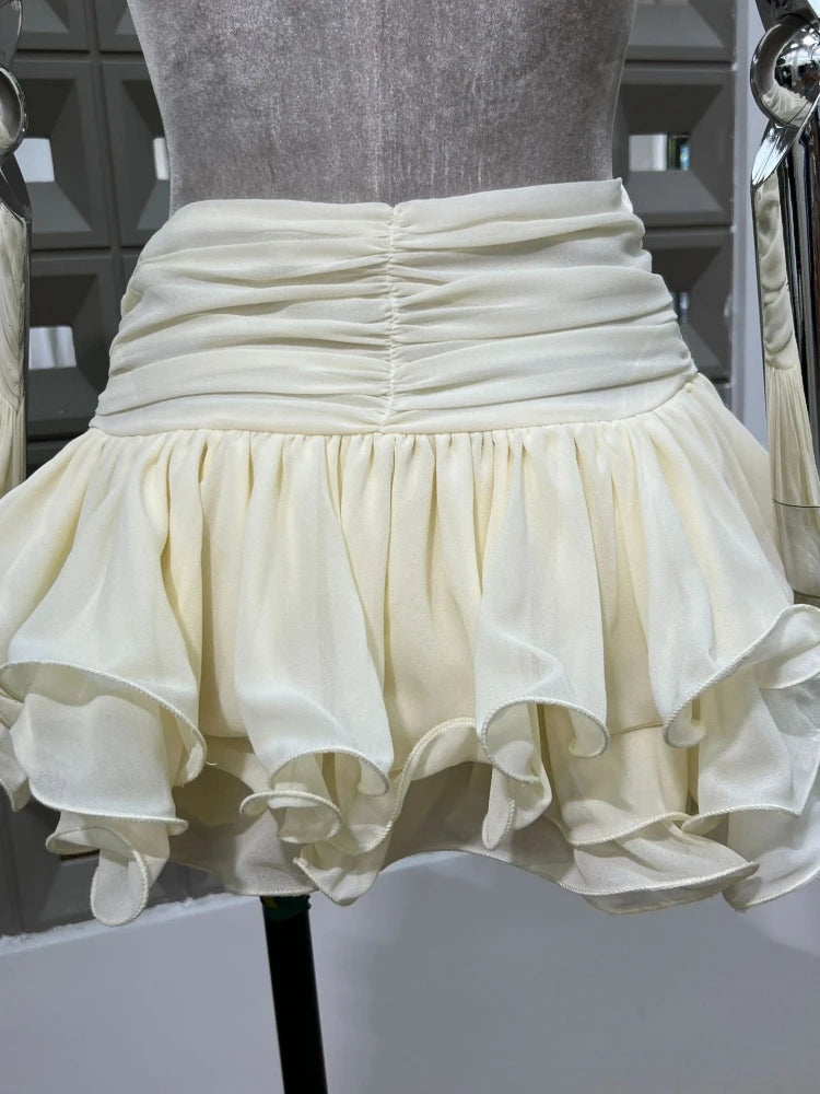 Ensemble mini-jupe Abella Ruffles