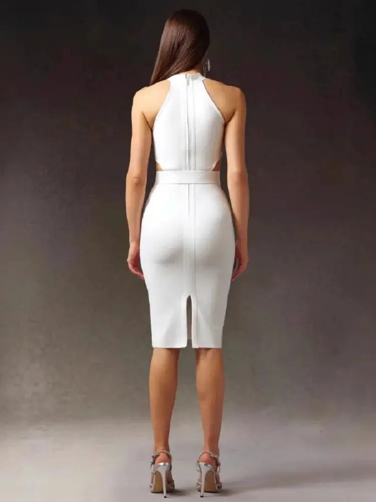 Robe Midi Bandage "Vos Besoins Satisfaits"