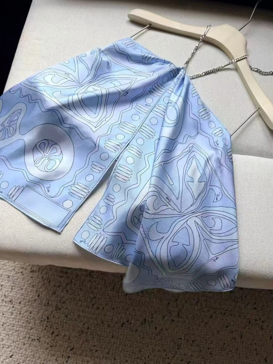 Débardeur asymétrique en satin