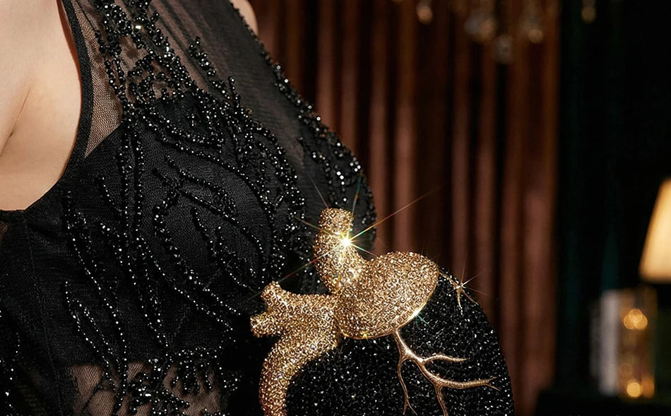 Pochette Cœur Strass