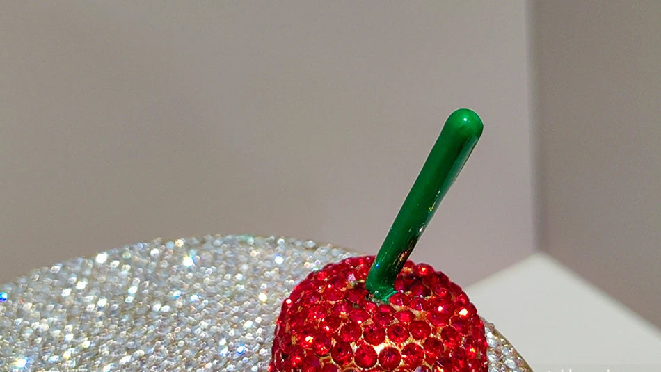 Pochette Strass Gobelet Cerise