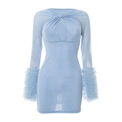 Kianda Fur Mini Dress