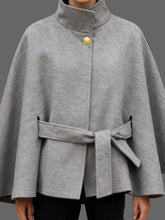 Luxurious Wool Stand Collar Coat