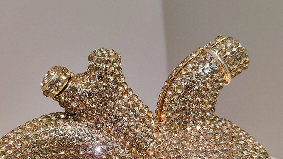 Pochette Cœur Strass