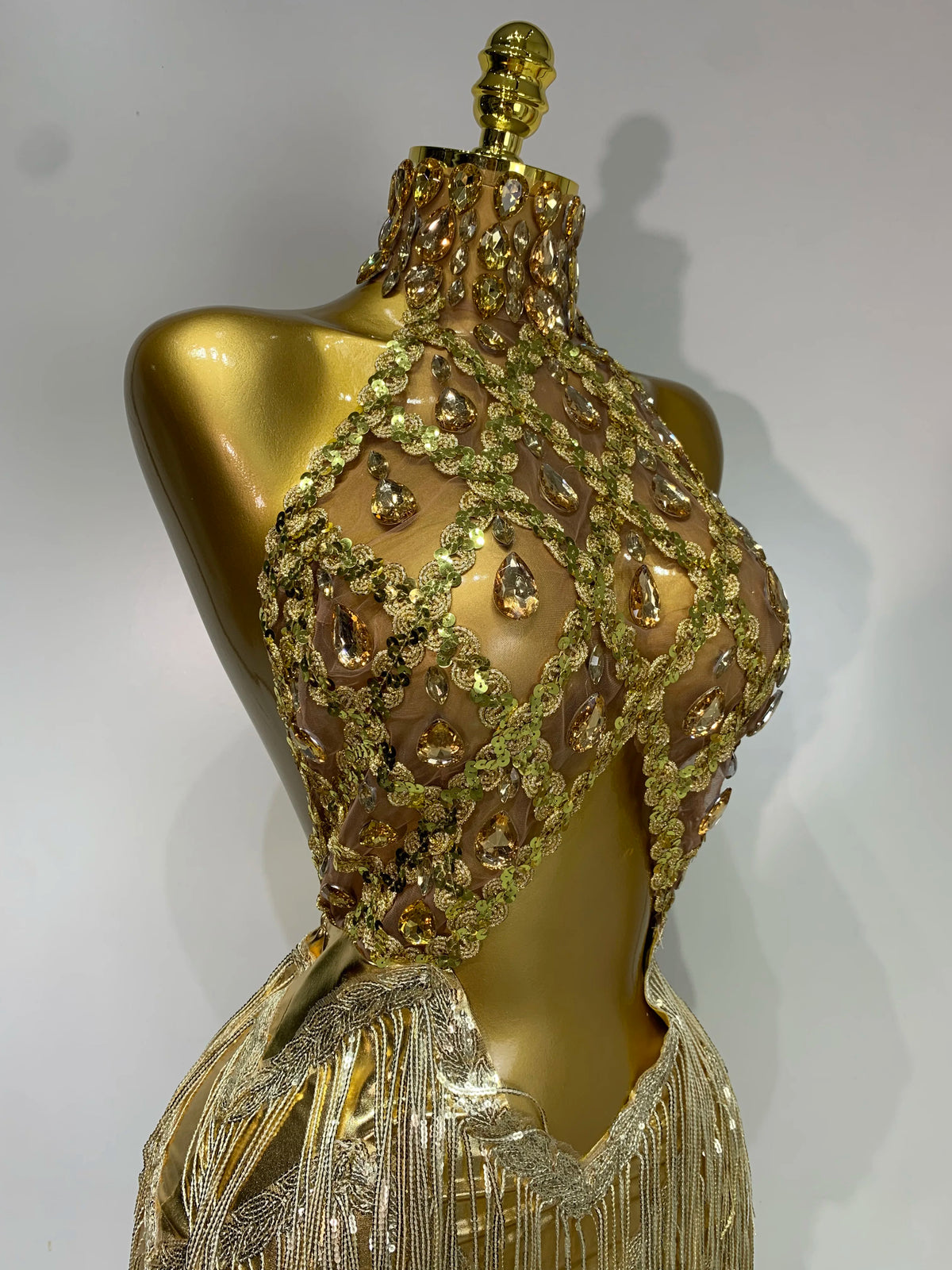 Dee Rhinestone Tassel Dress