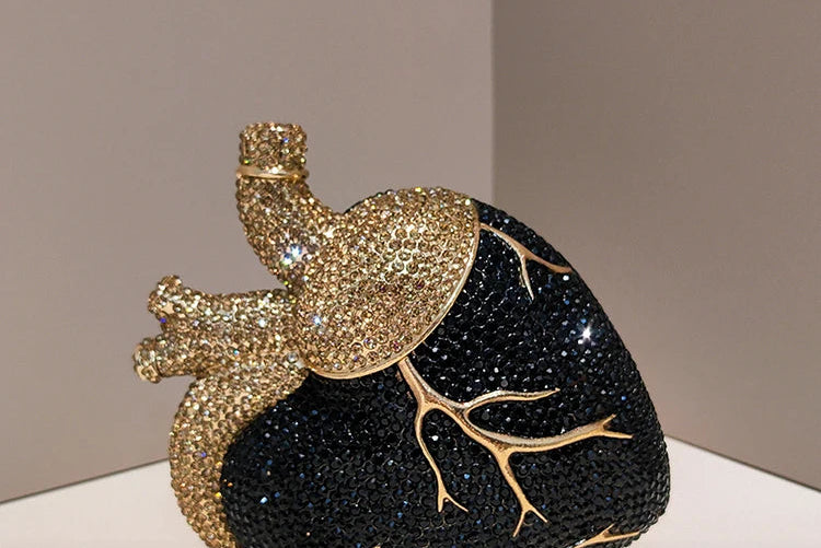 Pochette Cœur Strass