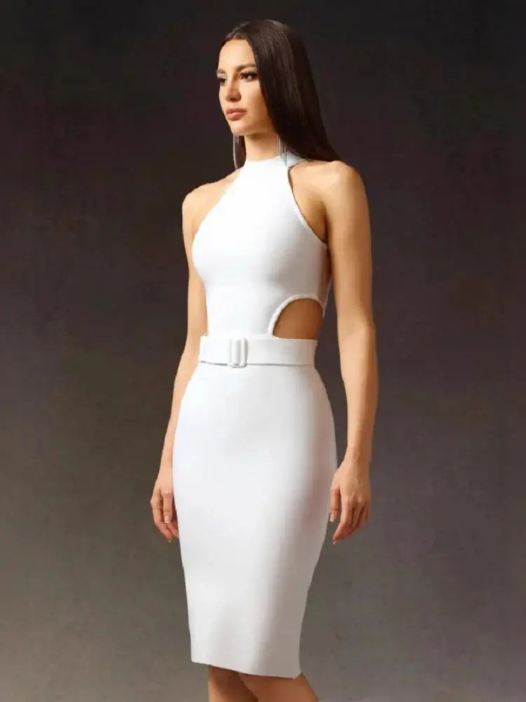 Robe Midi Bandage "Vos Besoins Satisfaits"