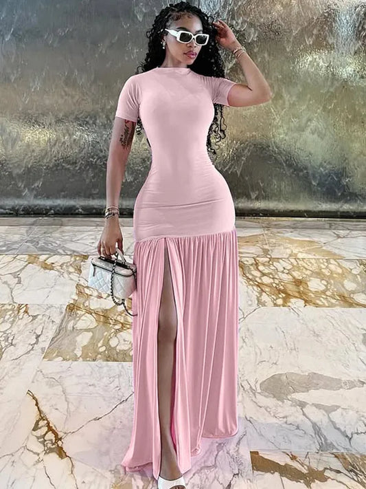 Yvana Ruffle Maxi Dress