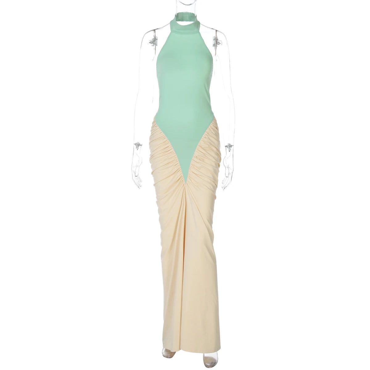 Priscilla Ruched Maxi Dress