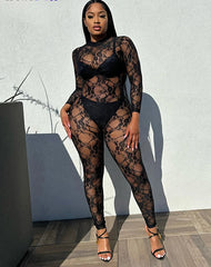 Lacey Mesh Jumpsuit