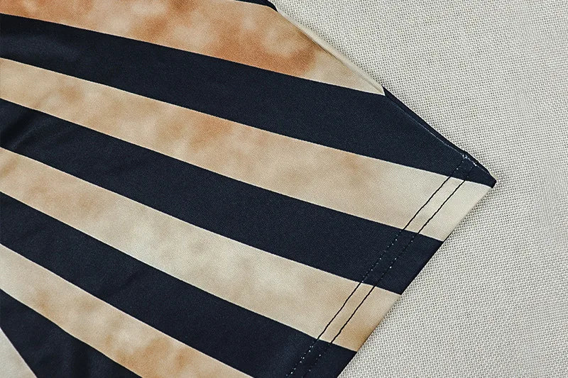 Robe longue à découpes imprimé zèbre