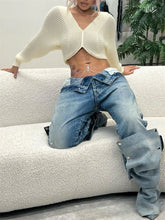 Erica Knit Lantern Sleeve Loose Top