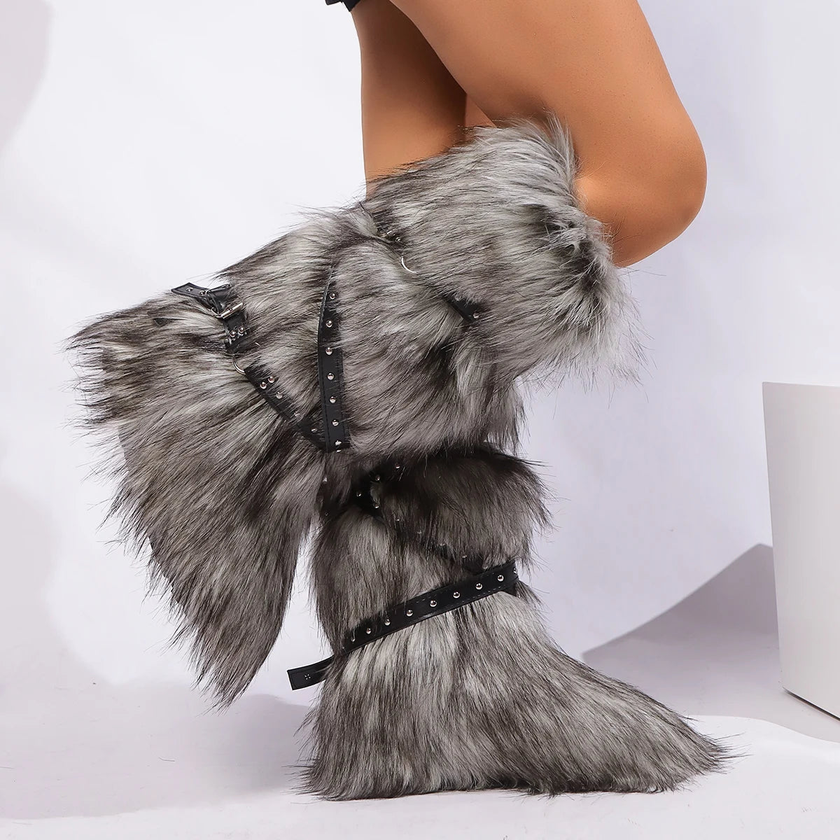 Bottes douces et pelucheuses