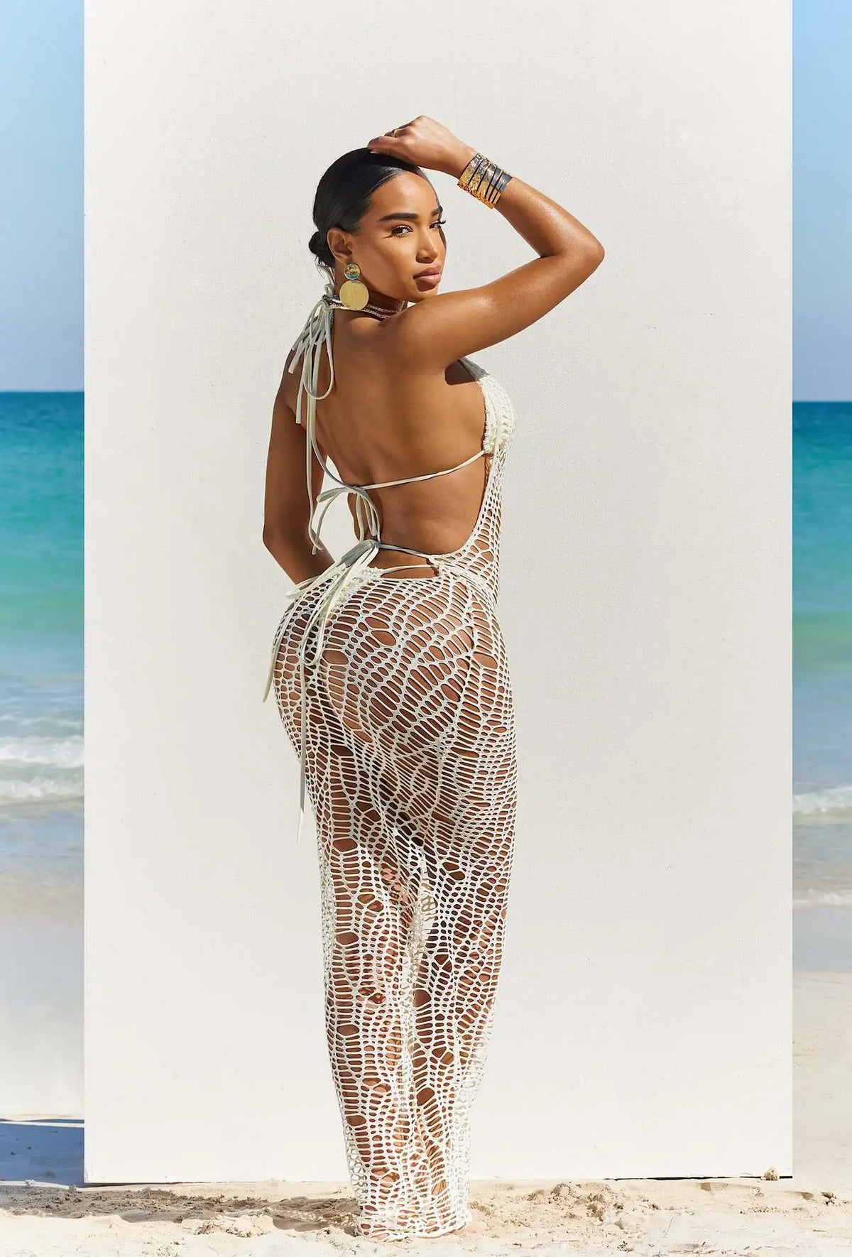 Bikini 3pcs Knitted Dress