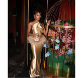 Sansha Satin Silk Feather Dress Fashion Closet Clothing