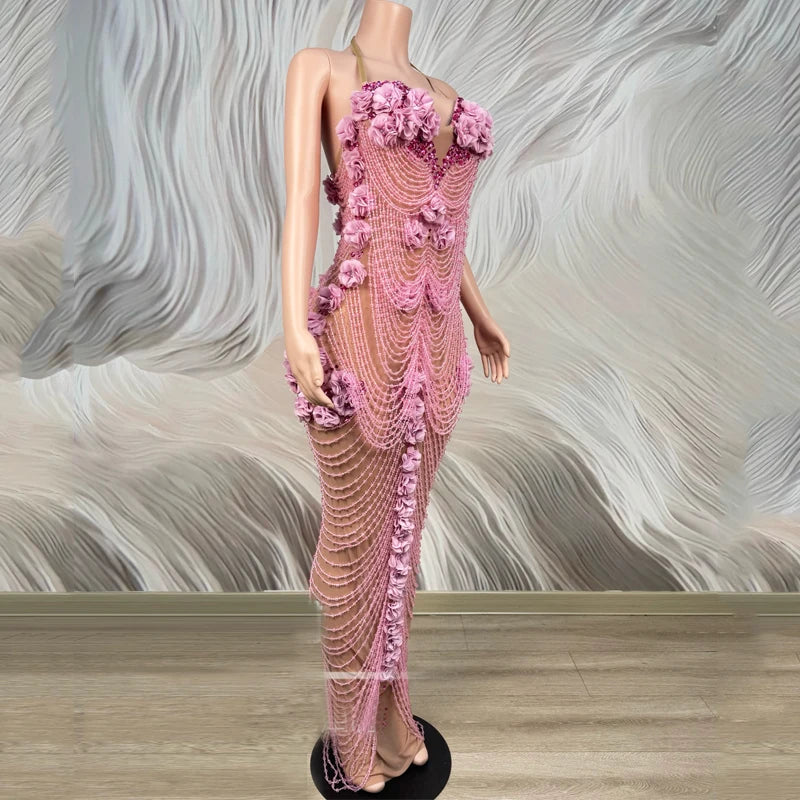 Robe longue Bloom Pearl