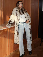 Luxe Tie Dye Fur Coat