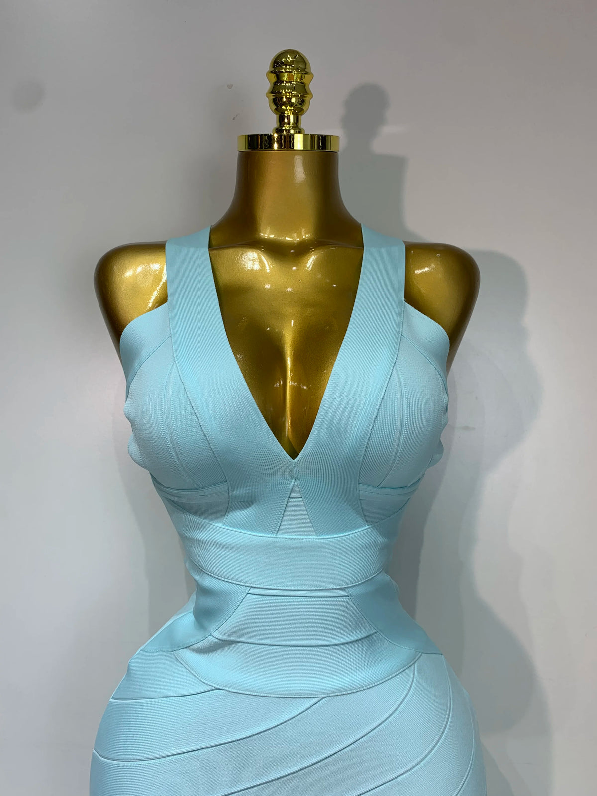 Robe longue à bandage Lauren Tassel