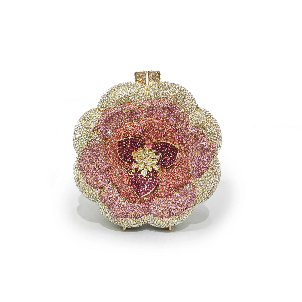 Pochette Fleurie en Cristal