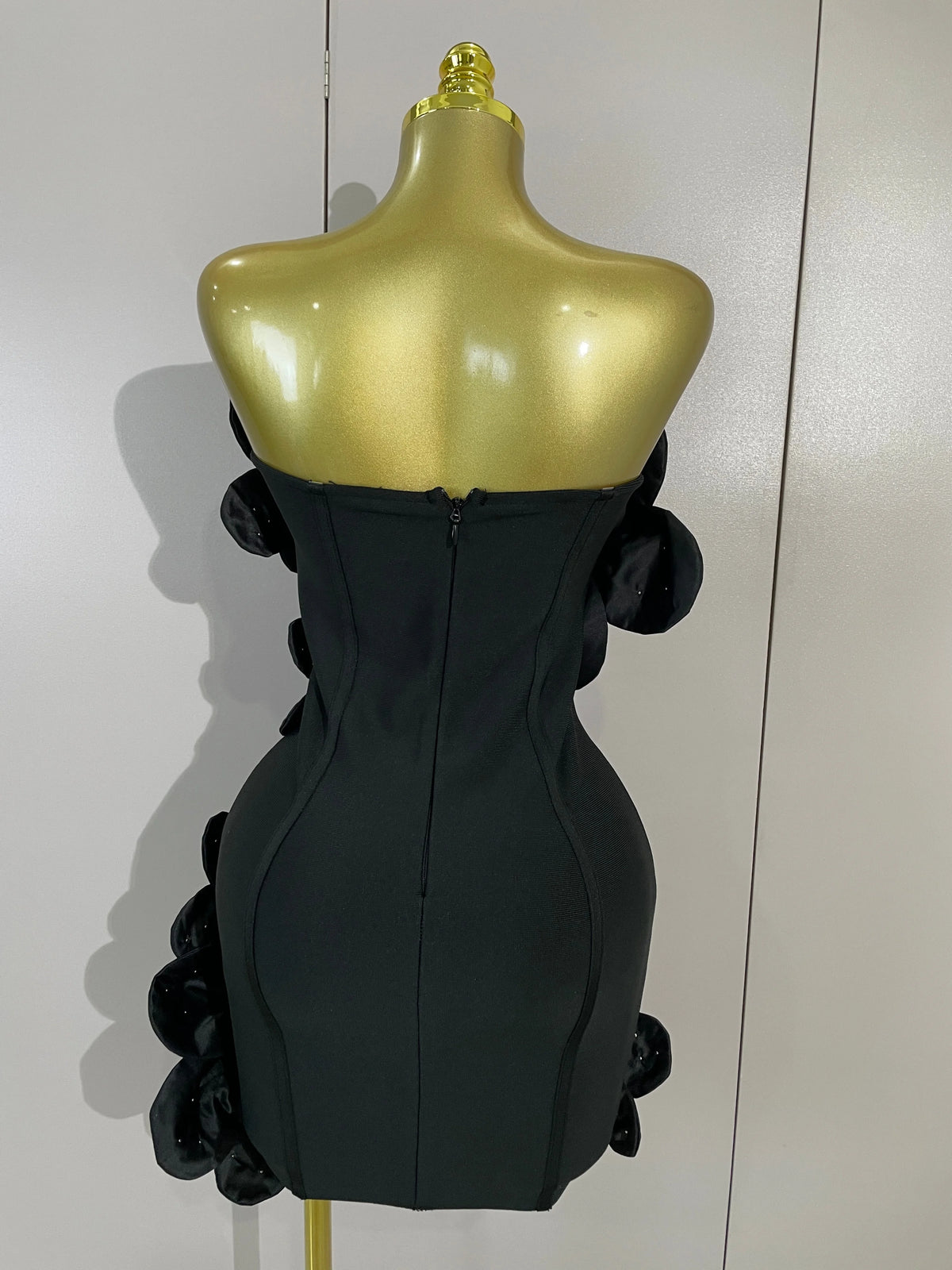 Luxe Chic Flower Bandage Mini Dress