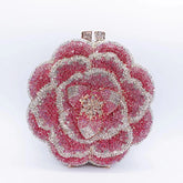 Floral Crystal Clutch Purse
