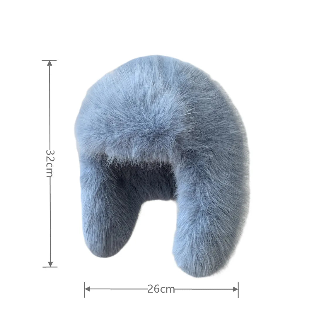 Plush Earflap Fur Hat