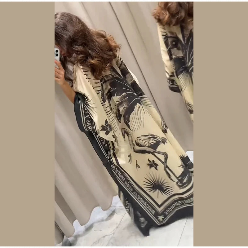 Robe plissée kimono