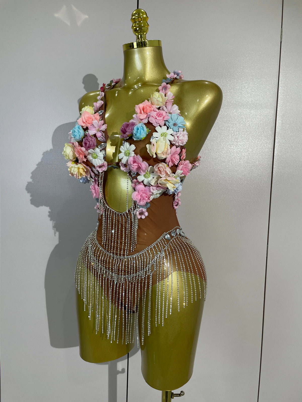 Luxe Flower Mesh Bodysuit