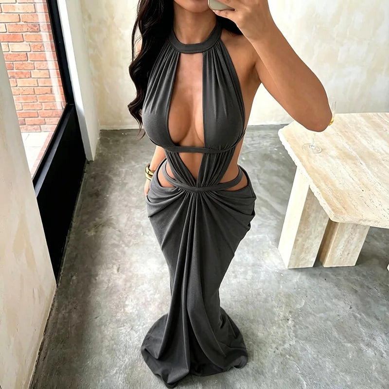 Robe longue ajourée Katrina