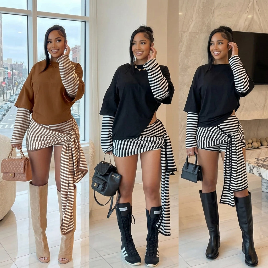 Issa Wrap Skirt Tie Skirt Set