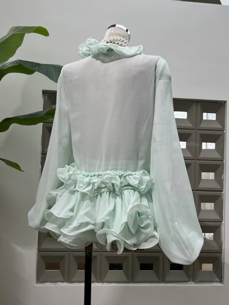 Ensemble mini-jupe Abella Ruffles