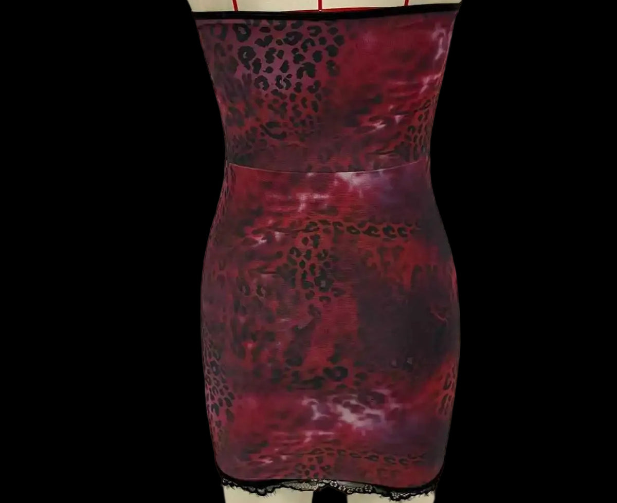 Mini-robe Pauline Leopard