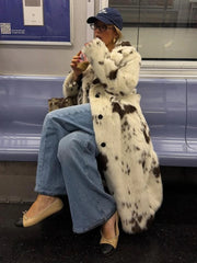 Luxe Tie Dye Fur Coat