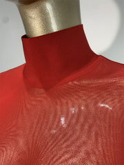 Scarlet Mesh Bandage Dress Fashion Closet Clothing