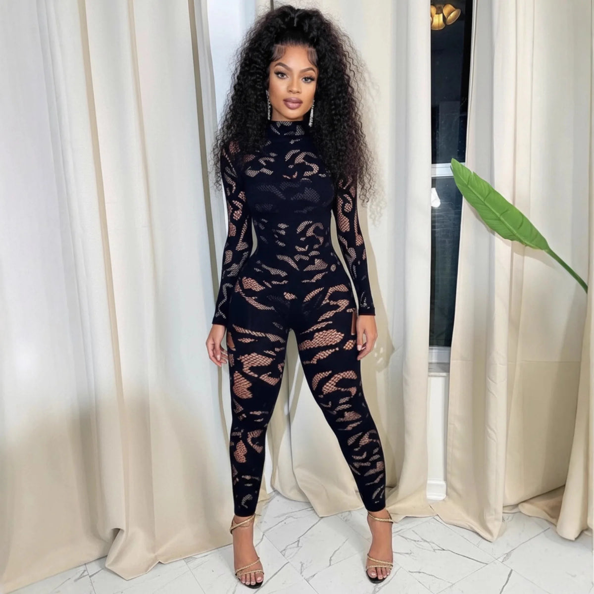Ayda Mesh Jumpsuit