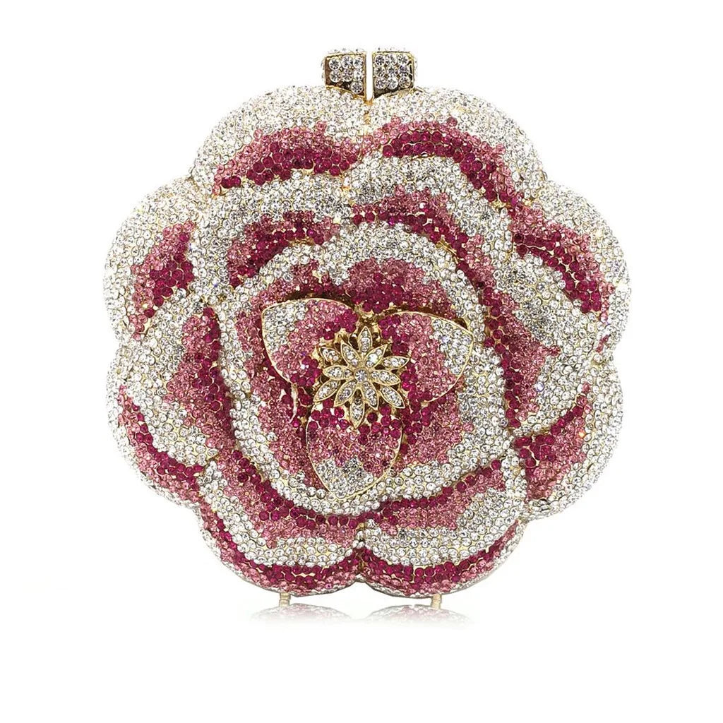 Pochette Fleurie en Cristal