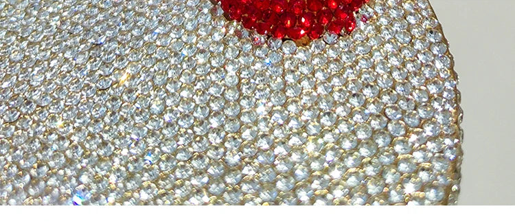 Pochette Strass Gobelet Cerise